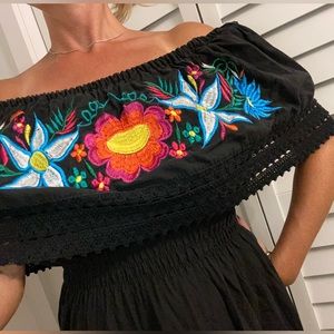Campesina Off the Shoulder Dress
